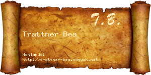 Trattner Bea névjegykártya